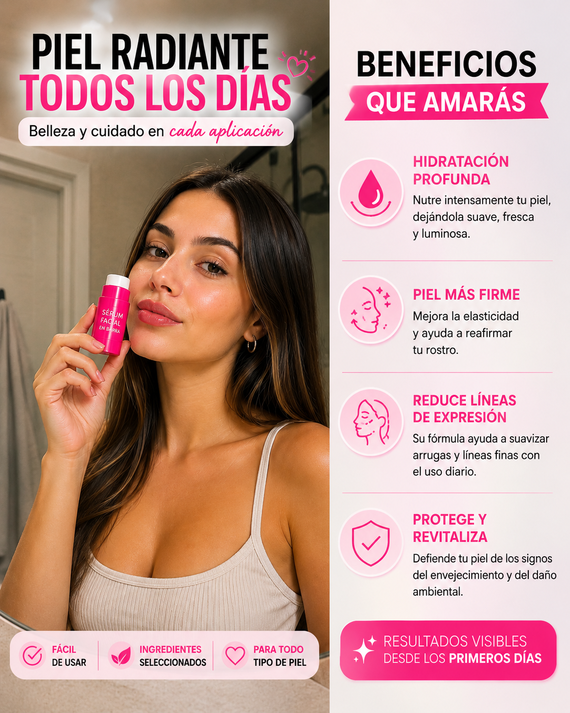 Sérum Facial En Barra Premium