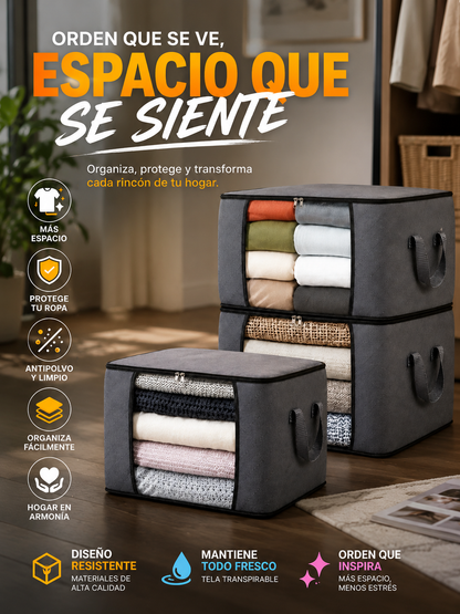 ORGANIZADOR DE ROPA AHORRA ESPACIO(3 organizadores en un paquete)